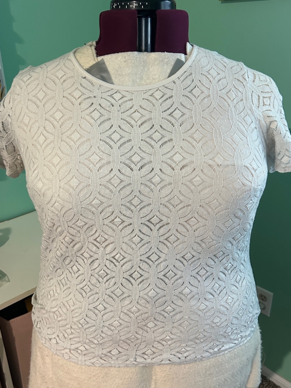 White Lace Shell Blouse